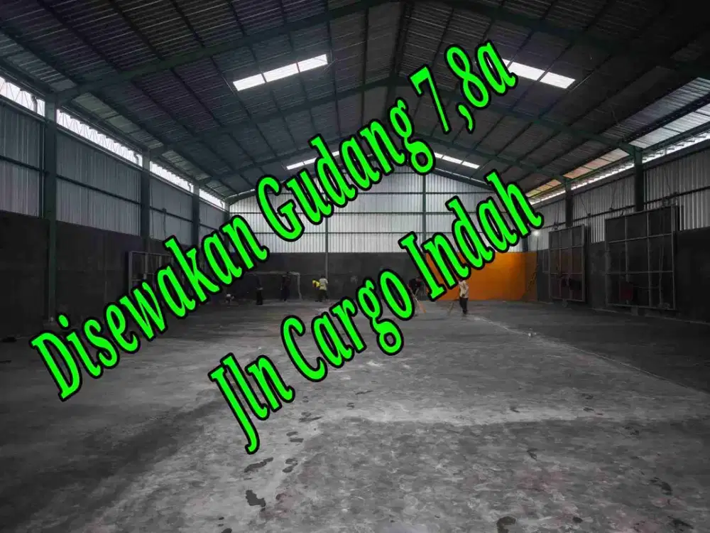 Disewakan Gudang Baru 7,8a di Jln Cargo Indah Denpasar Bali