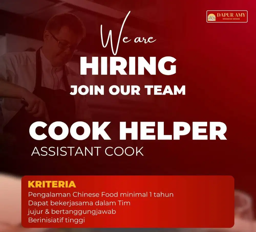 DICARI COOK HELPER