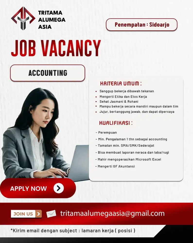 Lowongan ACCOUNTING