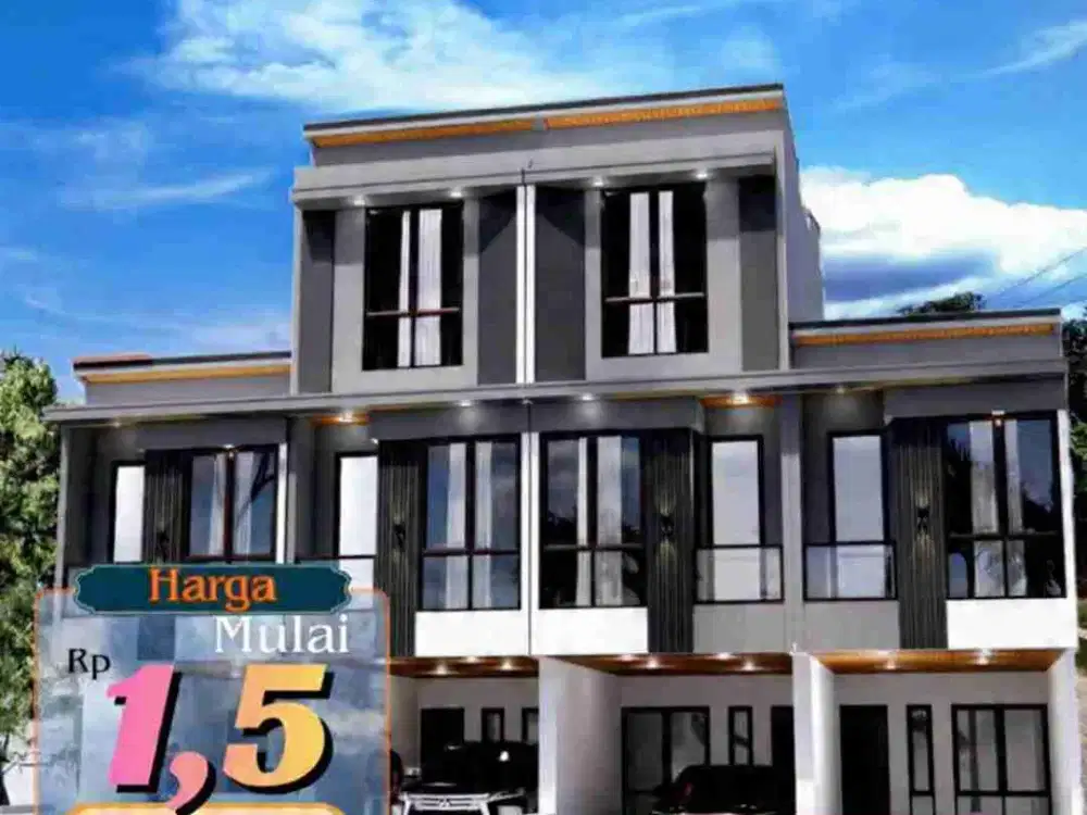Rumah 2 Lantai Lokasi Strategis Dekat Stasiun Juanda