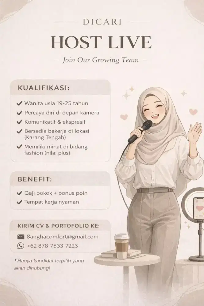 We'Re Hiring Host Live