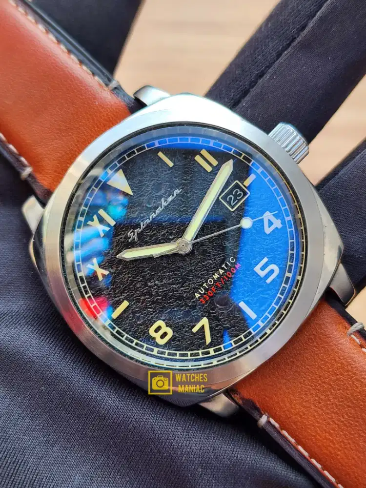 Jam Tangan Original Spinnaker Hull Granite Dial Automatic Fullset Box