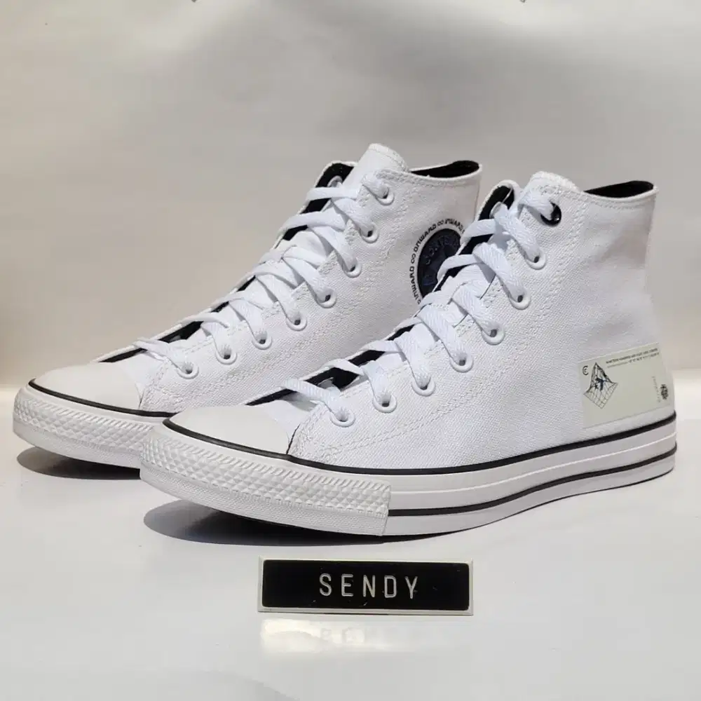 Converse CTAS Hi Original Ori BNIB White Sepatu Sneakers Casual Pria