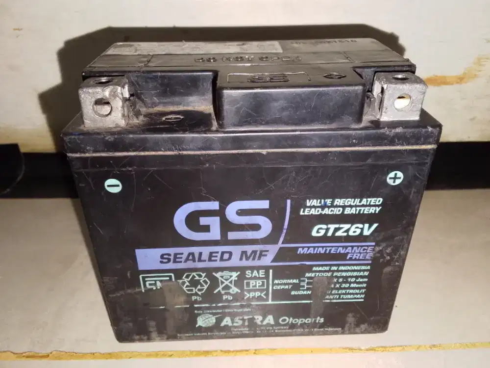 Aki/accu kering gs Astra copotan type GTZ6V