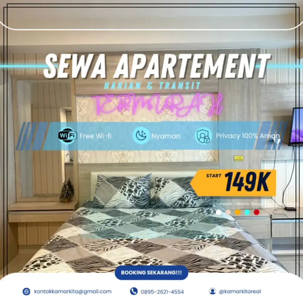 Sewa apartemen GRAND KAMALA LAGOON BEKASI Harian/Transit Termurah