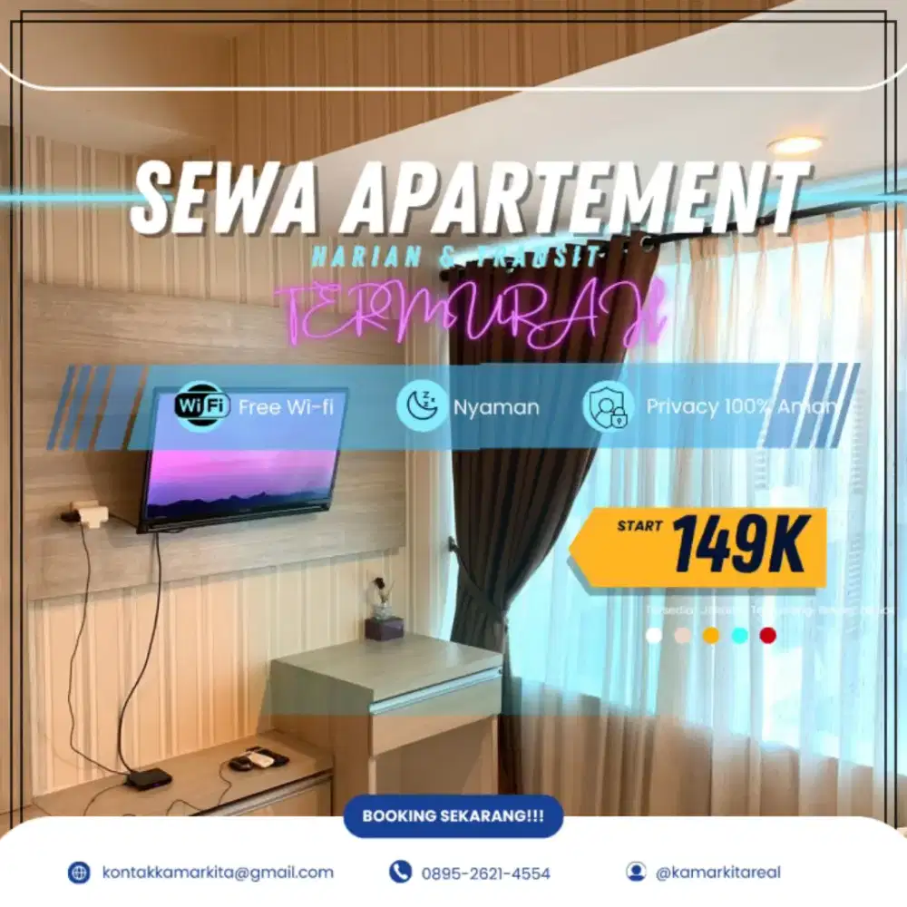 Sewa apartemen Bekasi Grand Kamala Lagoon Harian/Transit Termurah