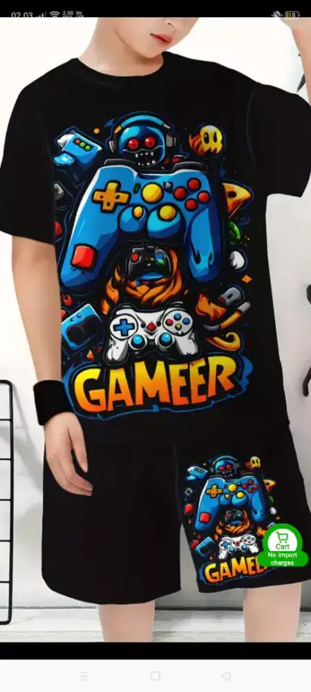 Jual Baju anak Bahan catun combed 24 s