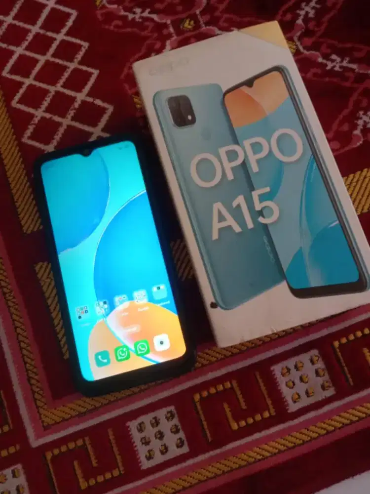 Oppo A15 ram 3/32, fullset resmi normal