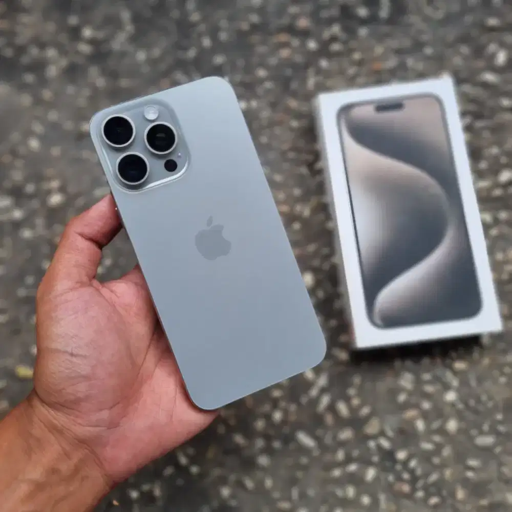 iPhone 15 Pro Max 256gb BH 87% Garansi Resmi iBox Fulset original