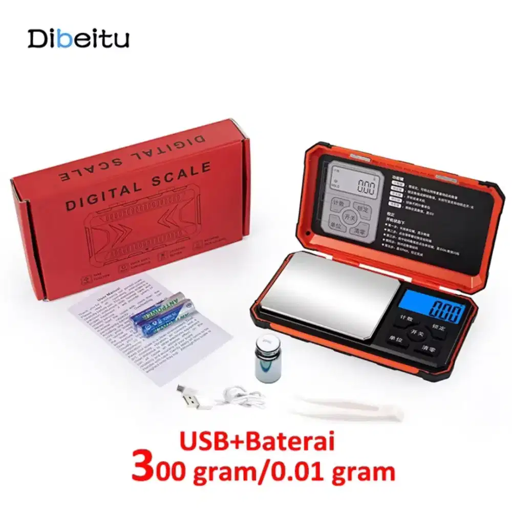 TIMBANGAN EMAS DIGITAL BERKUALITAS BISA DI CAS ATAU PAKAI BATRE