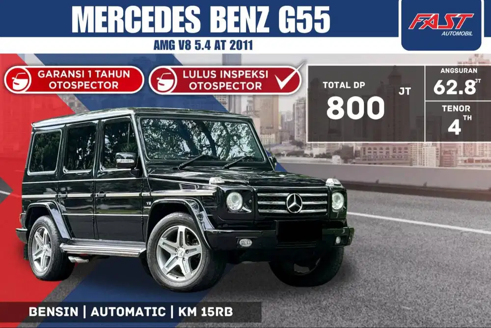 MERCEDES BENZ G 55 AMG V8 ANTIK 2011 LOW KM.15RB & PAJAK PANJANG