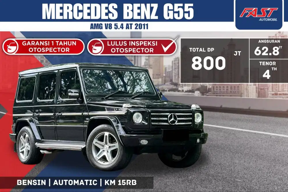 MERCEDES BENZ G 55 AMG V8 ANTIK 2011 LOW KM.15RB & PAJAK PANJANG