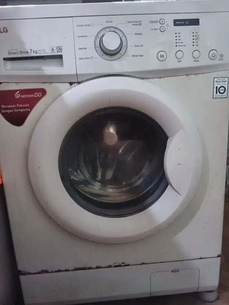 Mesin Cuci LG front loading 7kg Bekas