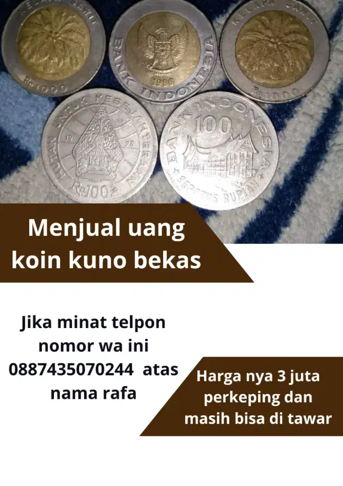 Menjual uang koin kuno