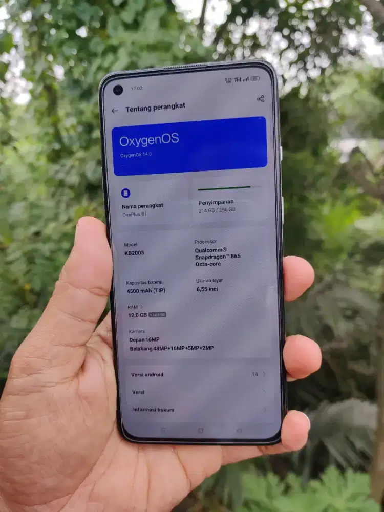 Oneplus 8t ram 12+12 GB internal 256 gb