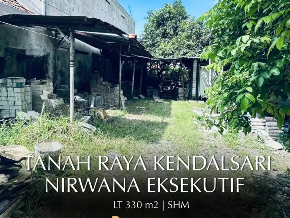 Tanah di Nol Jalan Raya Kendalsari Nirwana Eksekutif Muraahhh Surabaya