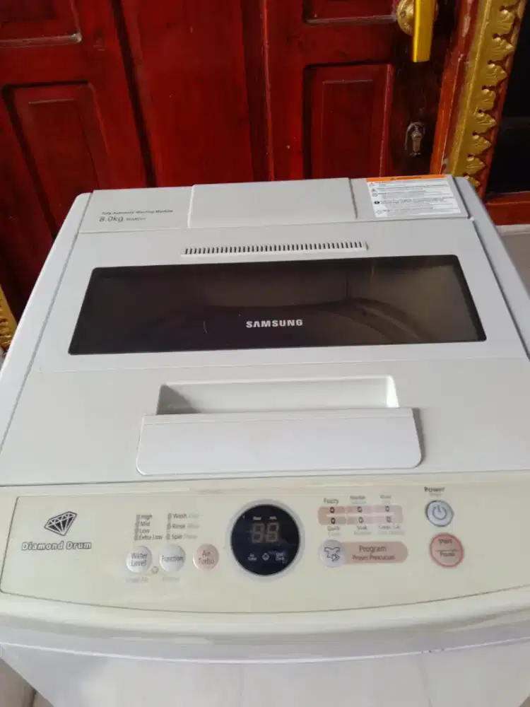 jual mesin cuci samsung diamond drum 8kg,no minus,orisinil, siap pakai