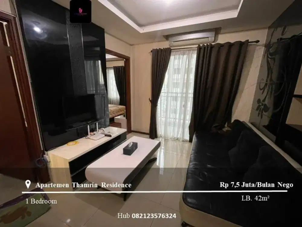 Disewakan Apartement Thamrin Residence 1BR Mid Floor Fully Furnished