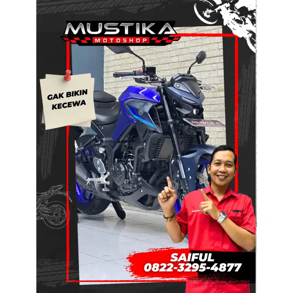Perfect Condition!!Yamaha New MT25 Naked 2023 Plat Jatim Mulus-Mustika