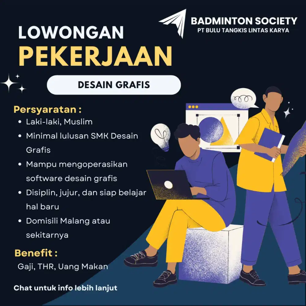 Lowongan Pekerjaan: Desainer Grafis dan Multimedia