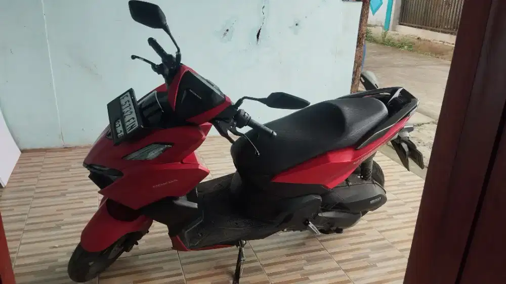 Honda Vario 160 CBS merah doff tangan 1 Langsung Gaspoll Ban Tebal