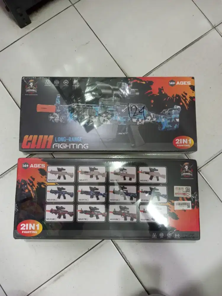 Mainan Anak Gun Long Range baterai