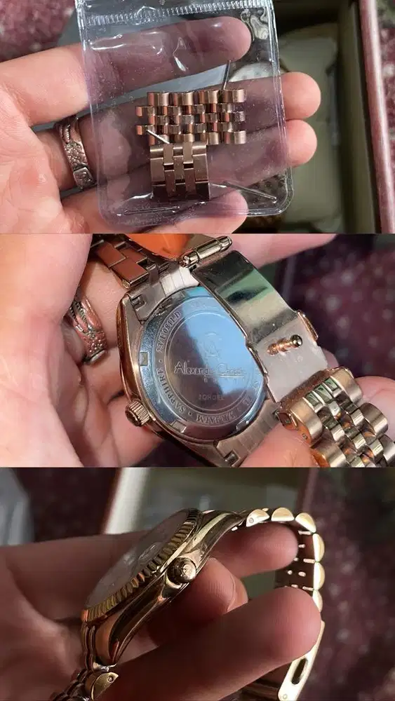 Jual jam AC seri 5014-2 R.Gold