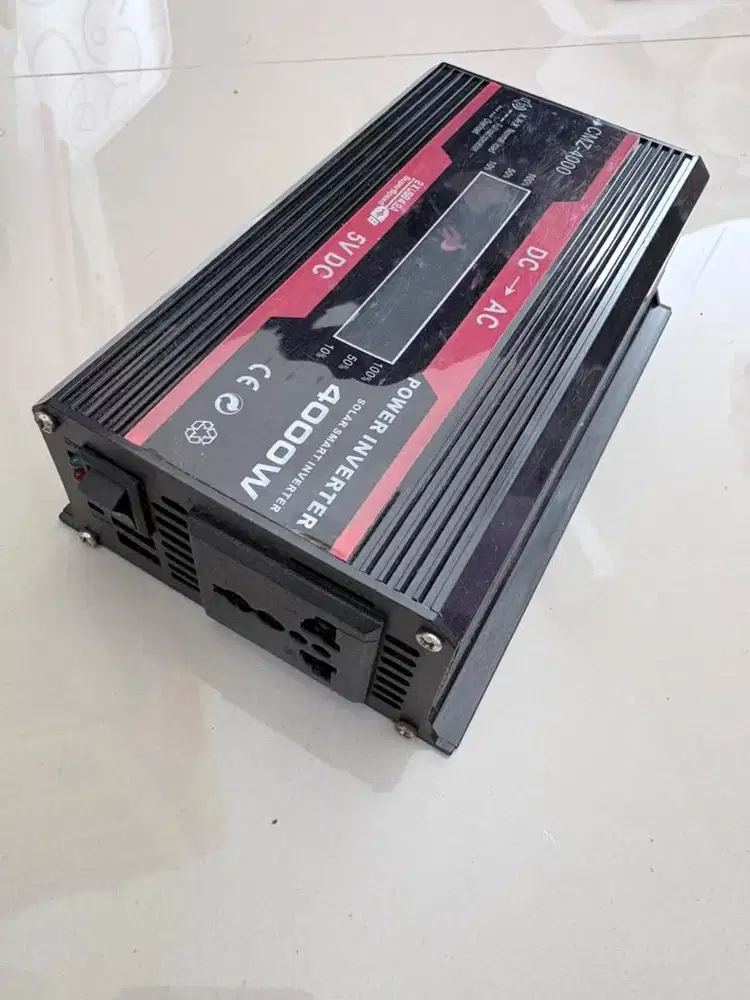 Car Interver DC, Listrik Mobil ke PLN, Smart LCD, 4000W, Siap camping