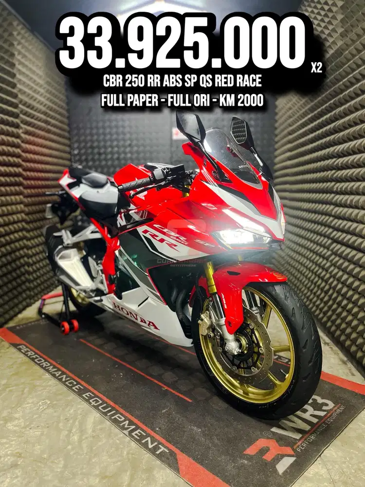 CBR 250 RR OR CBR250RR ABS SP QS 2023 RED RACE ODO 2XXX FULL ORI SUPER