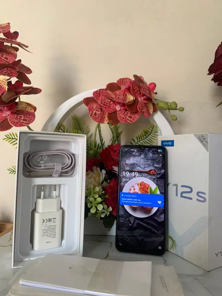 Jual Vivo Y12 Second Mulus 3/32GB Baterai 5000mAh Kelengkapan Fullset