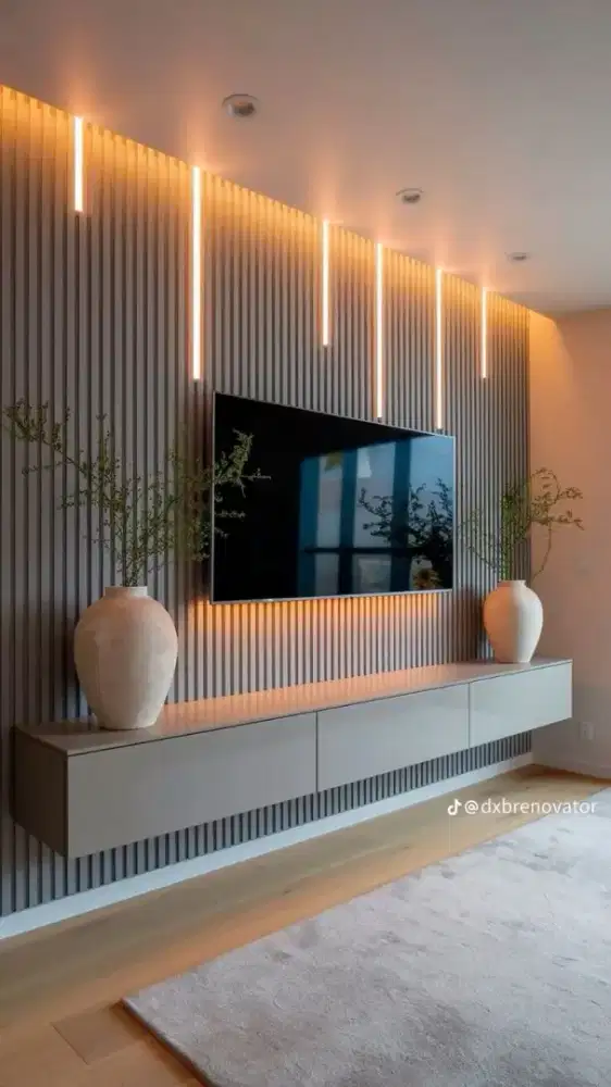 CUSTOM BACKDROP TV MINIMALIS