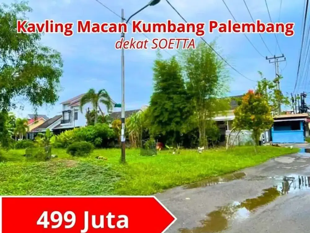 SHM Tanah Macan Kumbang Dekat Pusat Kota Palembang