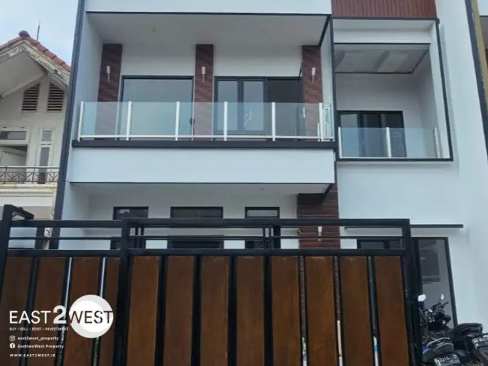 Jual 2 Rumah Modern Minimalis Nusa Loka BSD City Tangerang Selatan Lokasi Nyaman Sangat Strategis
