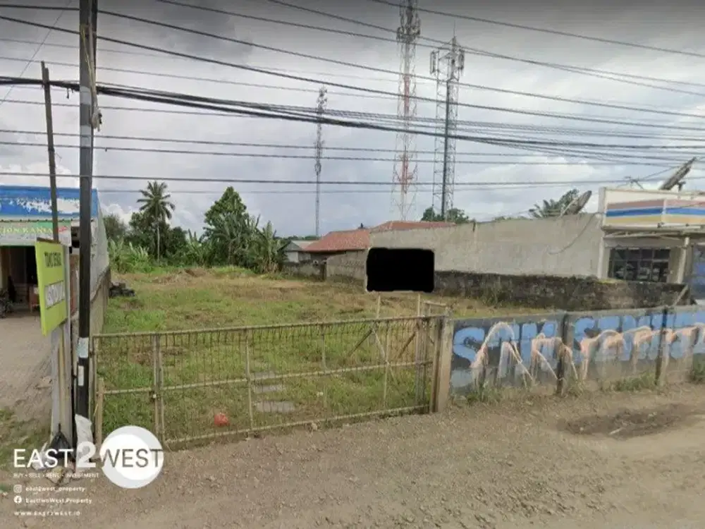 Disewakan Kavling Komersil Jalan Raya Cisauk Tangerang Lokasi Pinggir Jalan Raya Sangat Strategis