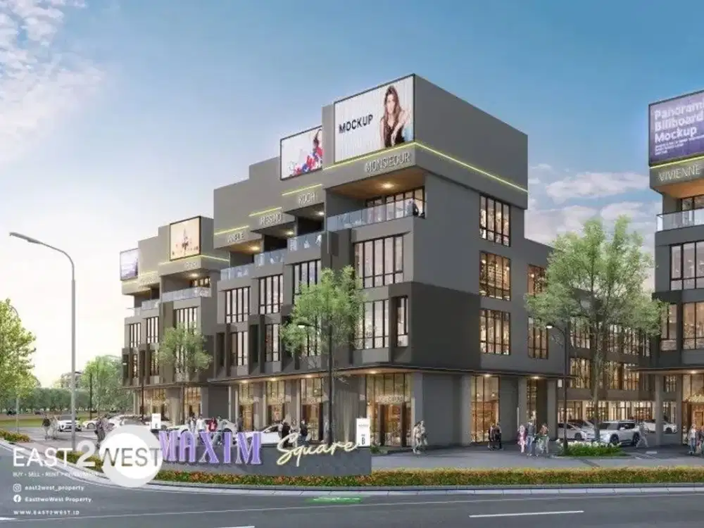 Dijual Ruko New Launching Maxim Square Gading Serpong Tangerang Lokasi Ramai Super Strategis