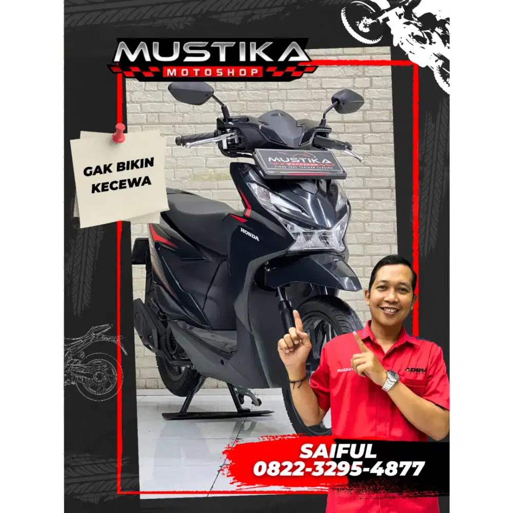 Perfect Condition!!Honda Beat 2025 Black N Kota dp700rb Murah-Mustika