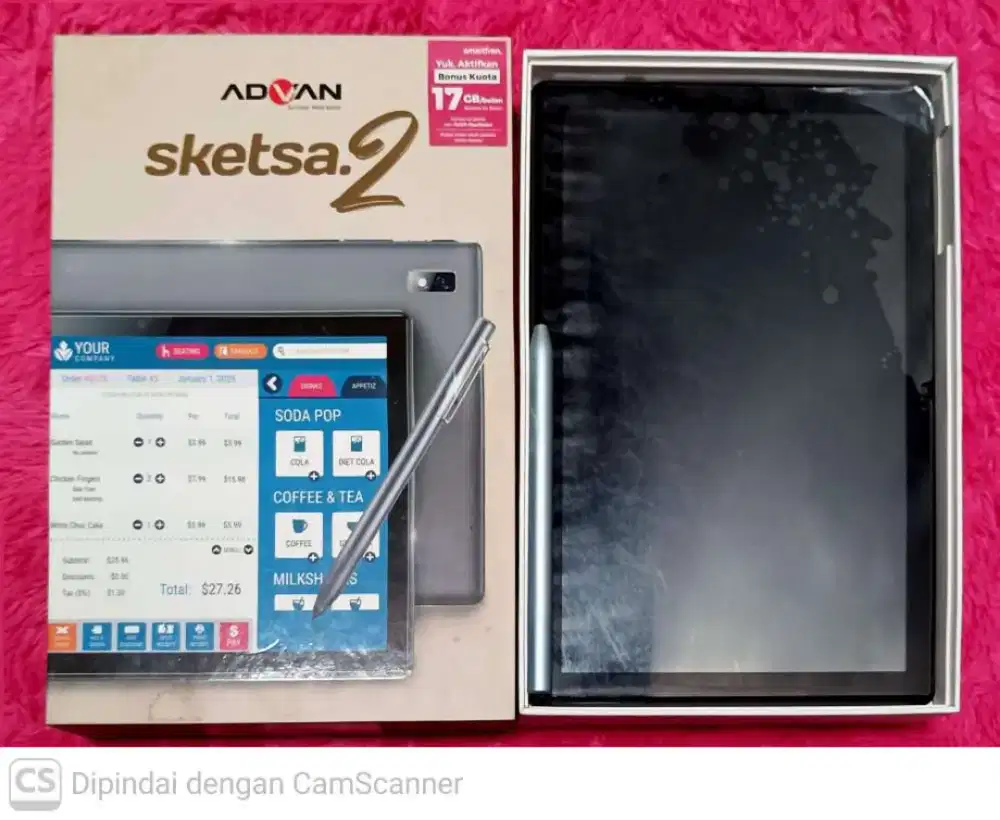 Advan sketsa2 + keyboard cover