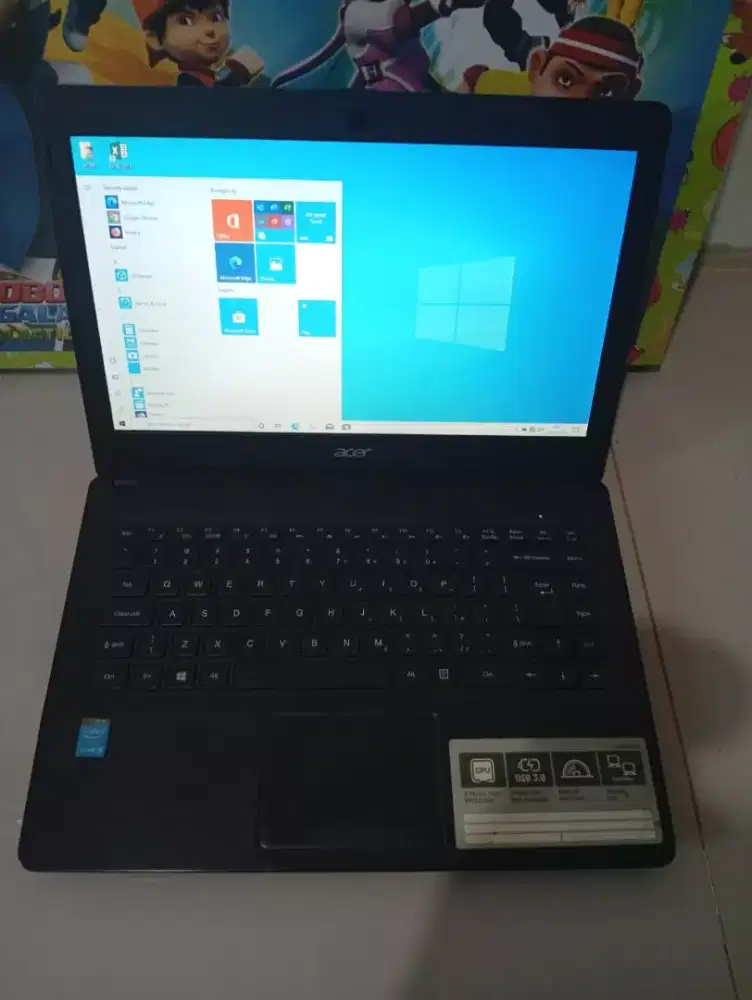 LAPTOP ACER INTEL CORE I3 RAM 4GB SLIM NO MINUS