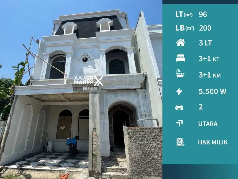 Rumah Baru American Classic di Sulfat Blimbing Malang Strategis