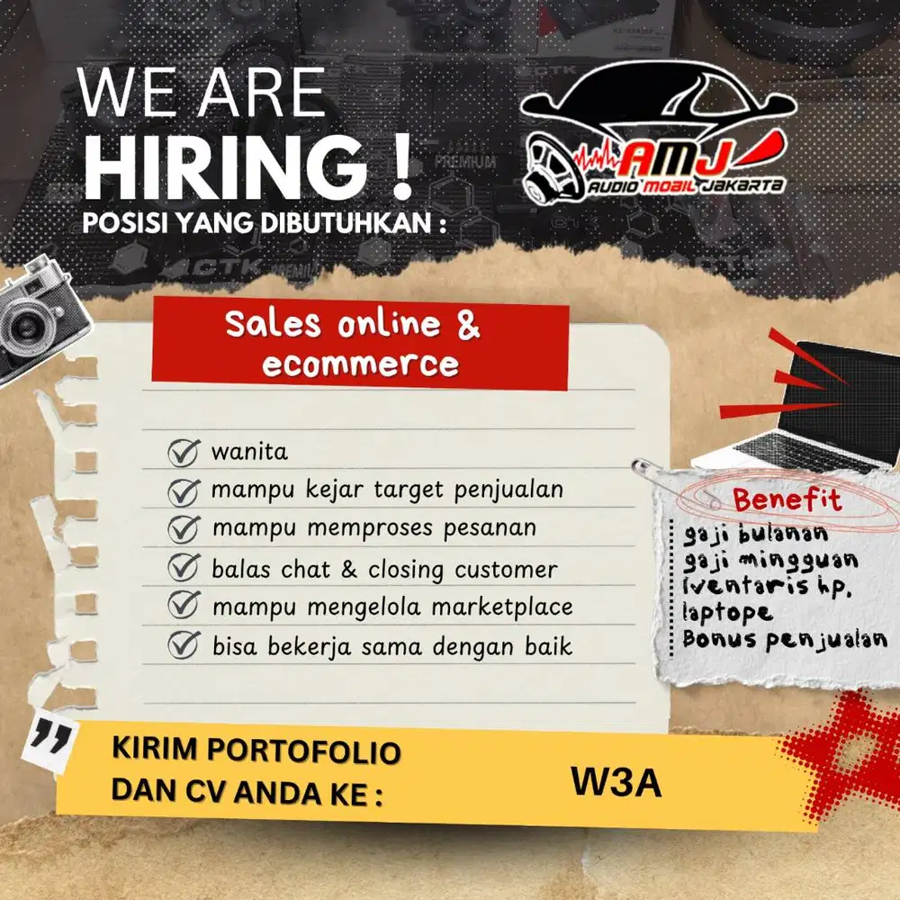 DICARI SECEPATNYA SALES MARKETING ONLINE WFO SERPONG