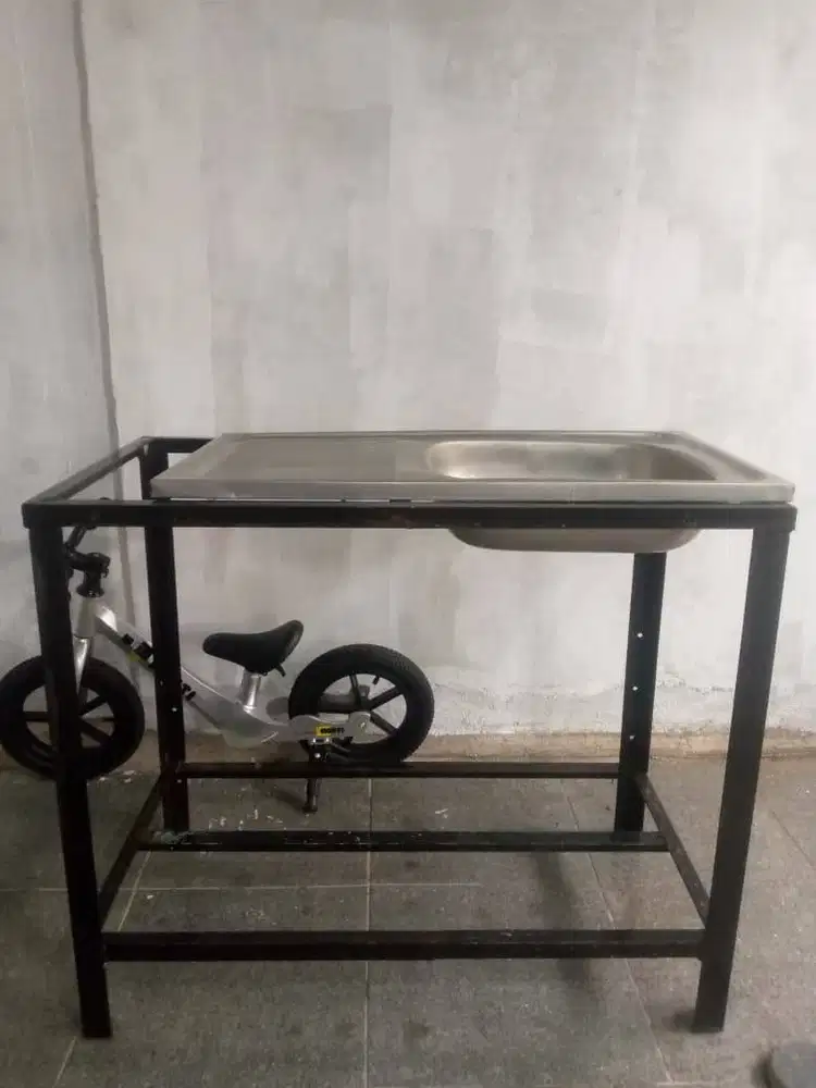 Jual Sink cuci piring dan Meja Rangka Besi