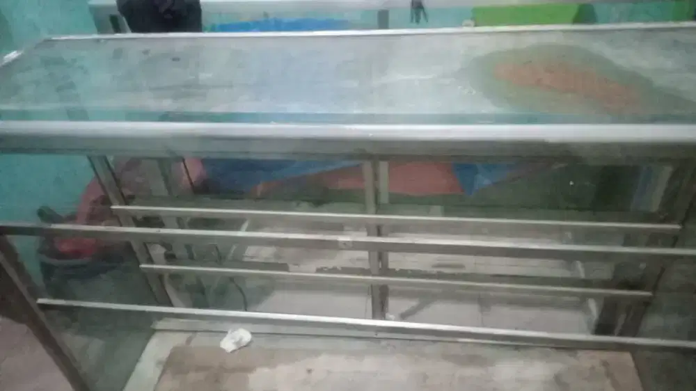 Jual etalase 2 kaca take all