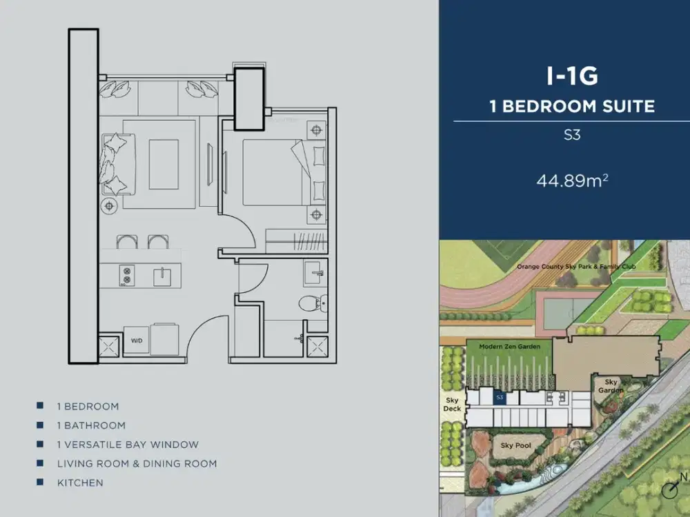 Jual Apartement Orange County Lippo Cikarang Bagus