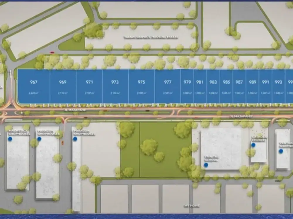 Dijual Tanah Kavling Jalan Raya Utama Majapahit Lippo Cikarang