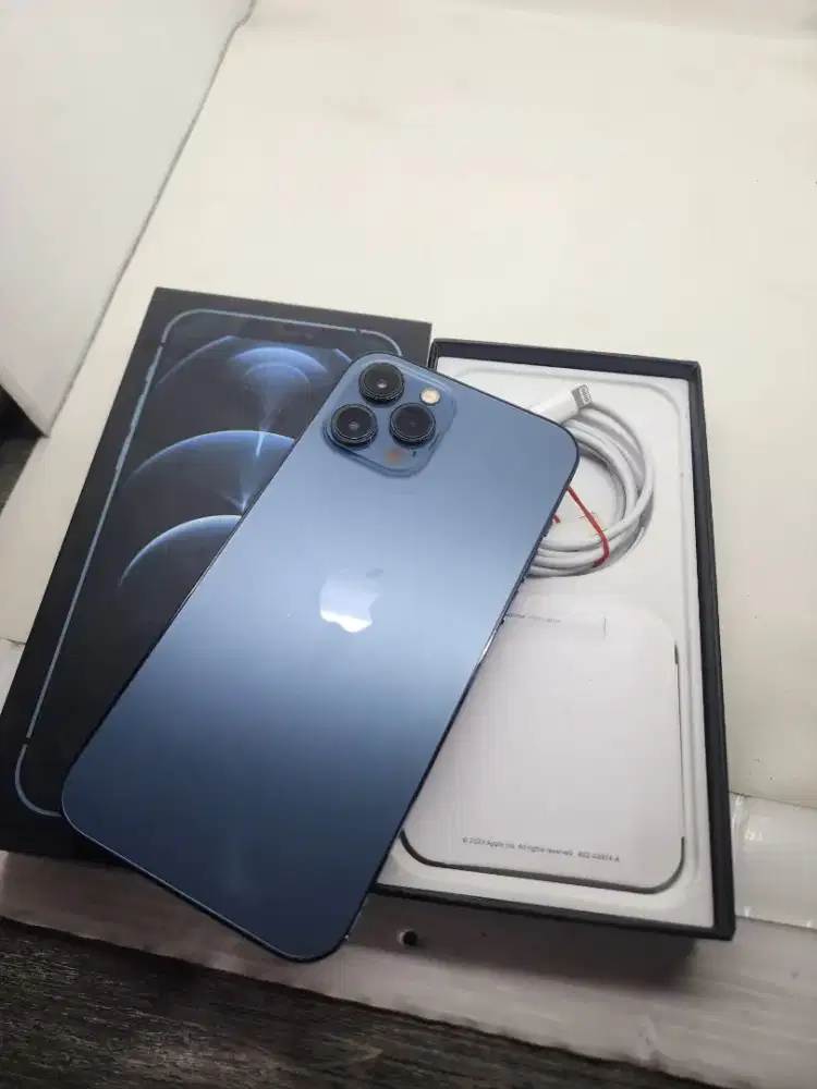 Iphone 12promax 256gb ex ibox warna blue
