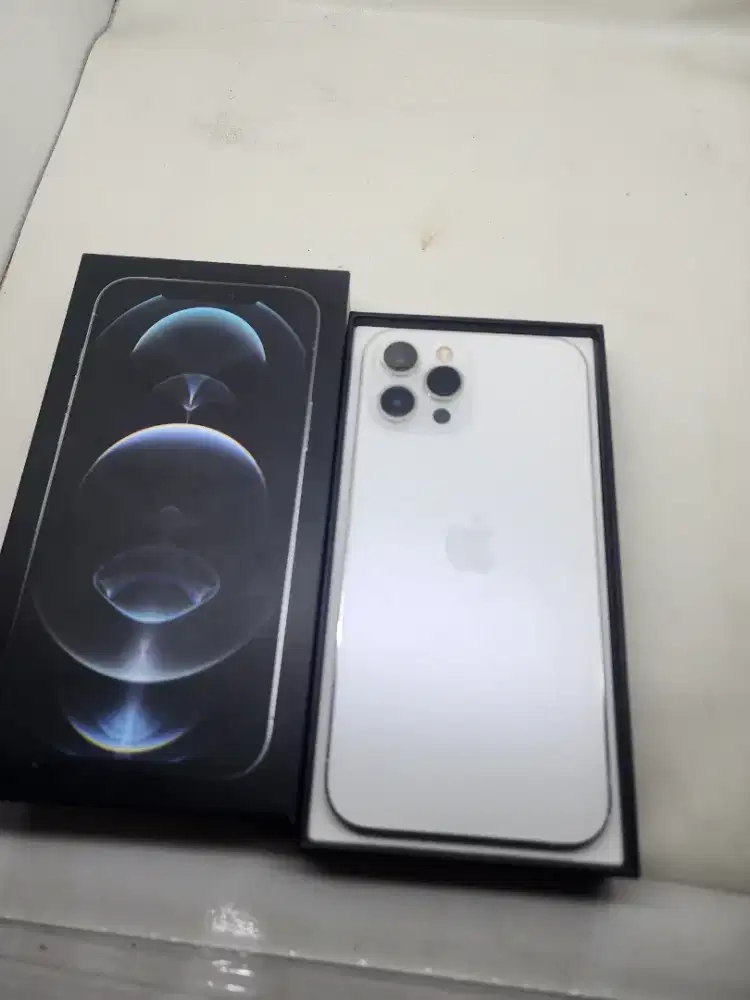 Iphone 12promax 256gb ex ibox warna silver