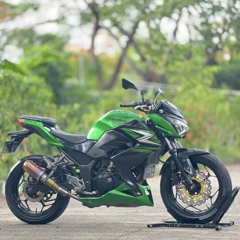 KAWASAKI Z250 FI 2014 HIJAU PAJAK PANJANG SUPERB