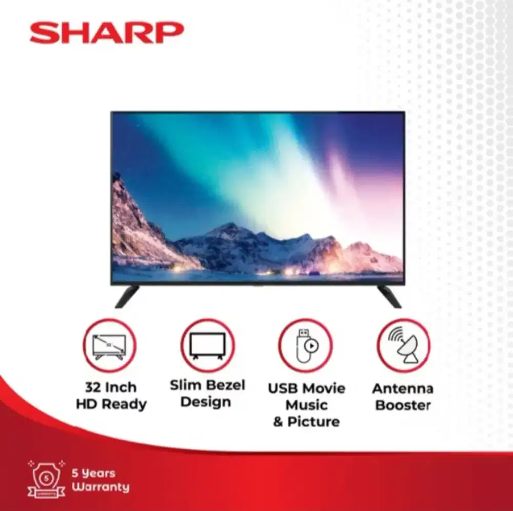 Sharp 2K Digital TV 32 Inch 2T-C32HD1400i