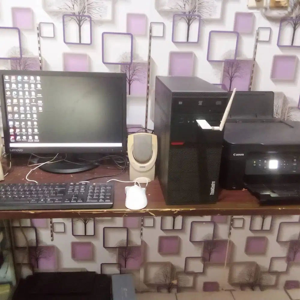 Komputer Lenovo Sepaket + Printer