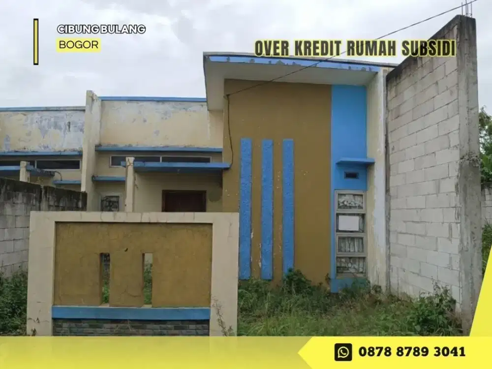 Over Kredit 59JT Rumah Subsidi sisa 8 THN LG di Perum Cibungbulang Town Hill